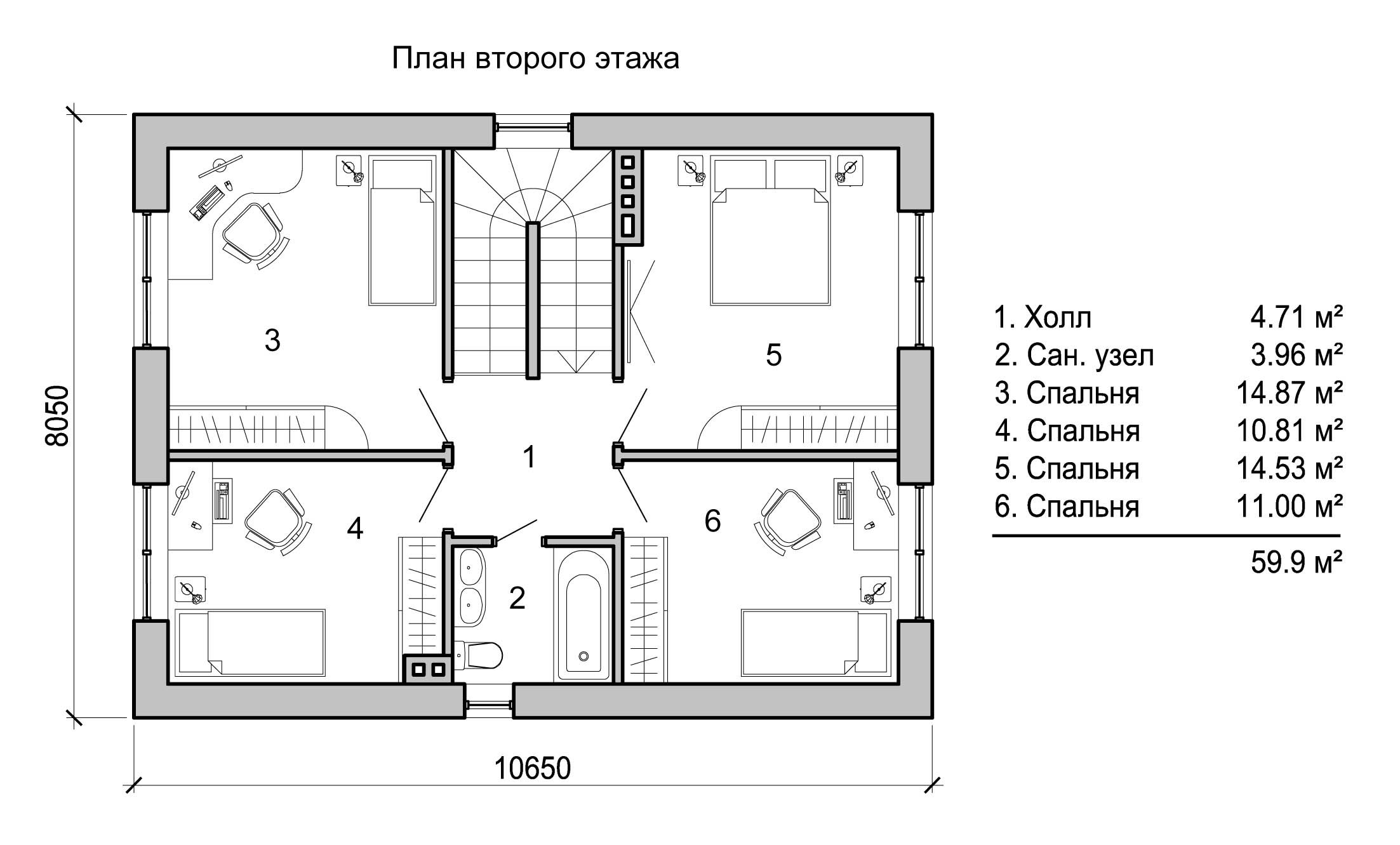 Планировки домов двухэтажных